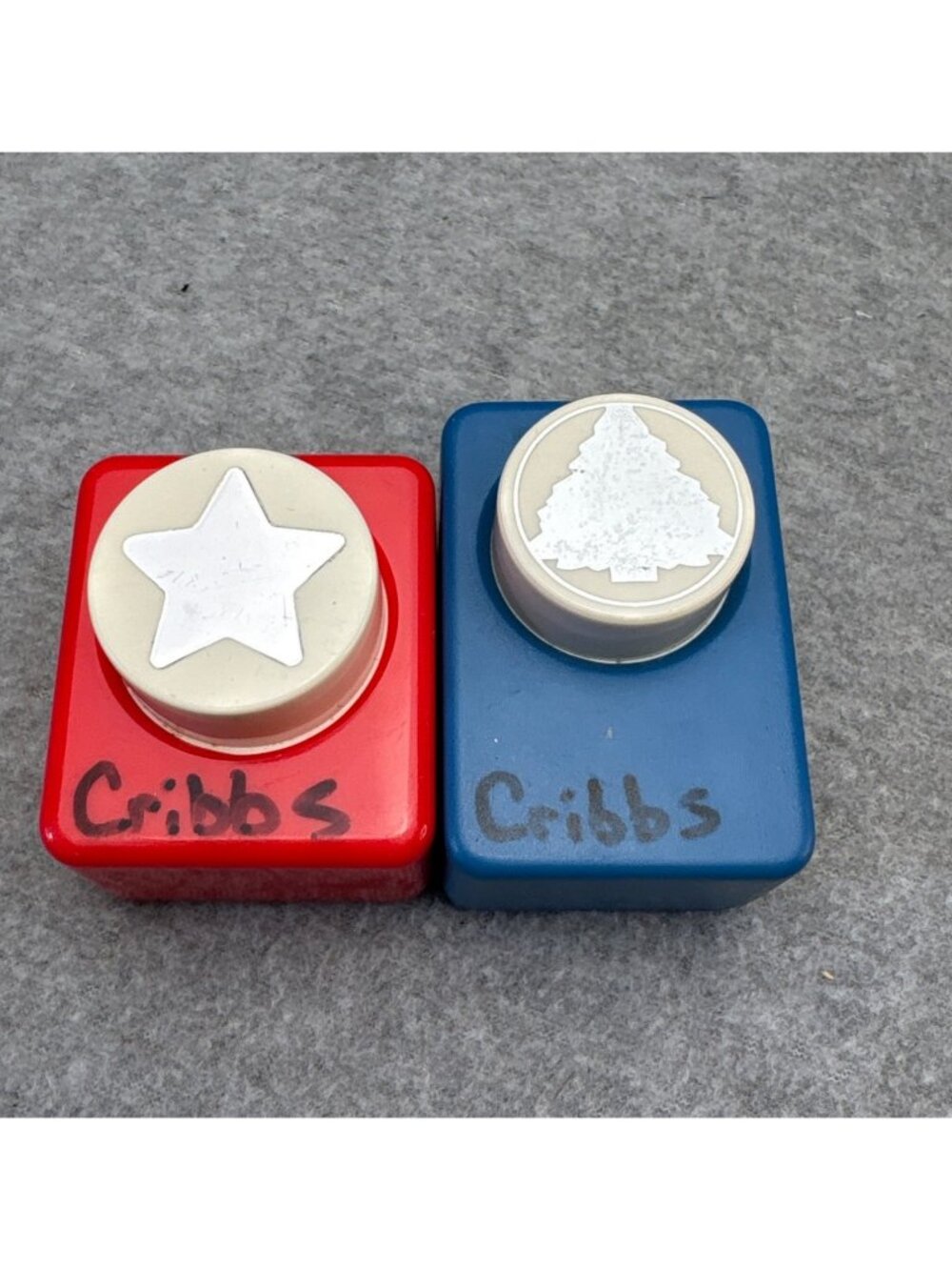 Carl Paper Punch Set with Star & Tree Design Scrapbooking Crafts